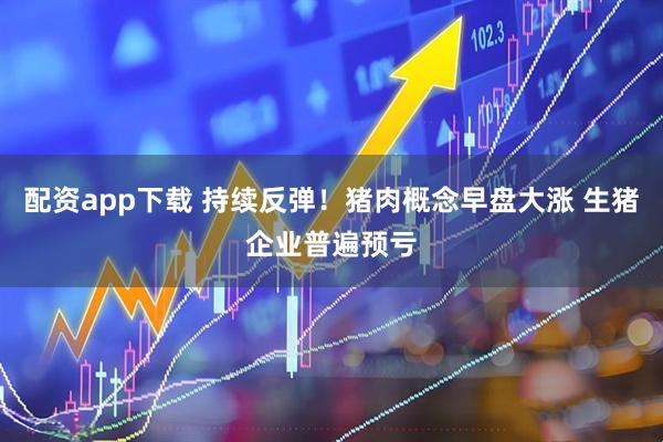 配资app下载 持续反弹！猪肉概念早盘大涨 生猪企业普遍预亏
